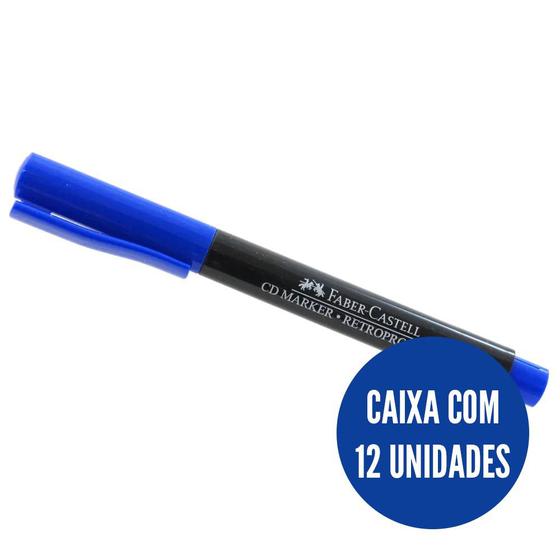 Imagem de CX Caneta retroprojetor 1.0 azul C/12 Faber-Castell