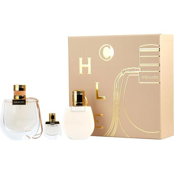 Imagem de Cx De Presente Feminino Chloe Nomade Chloe Eau De Parfum Spray 75 Ml + Loção Corporal 100 Ml + Eau De Parfum 05 Ml