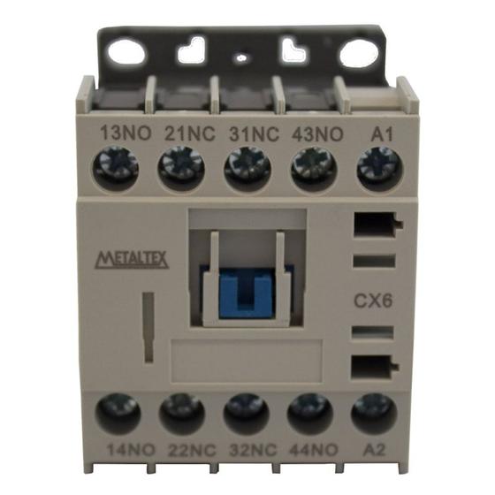 Imagem de Cx6-H5-22 Contator Auxiliar 2na+2nf 220vca Metaltex