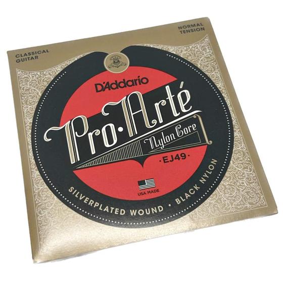 Imagem de D'Addario Encordoamento Em Nylon Black Violão Ej49 Pro Arte