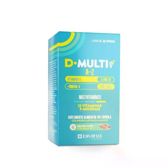 Imagem de D-Multi A-Z Multivitamínico 60 Cápsulas Moles