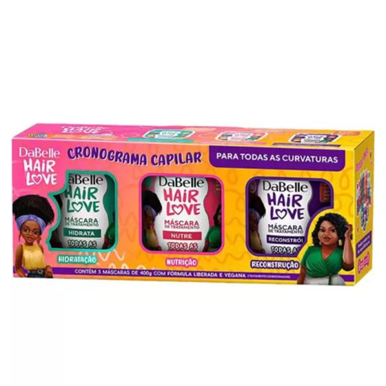 DaBelle Hair Love Cronograma Capilar 400g (Hidrata, Nutre, Reconstrói