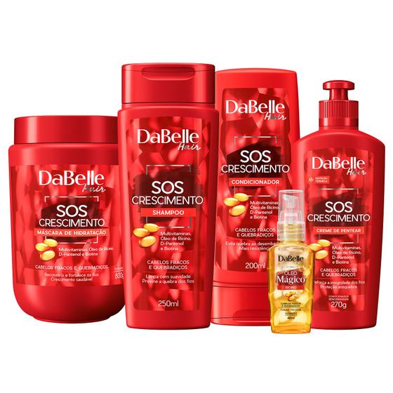 Imagem de DaBelle Kit Completo 5 Produtos - SOS Crescimento