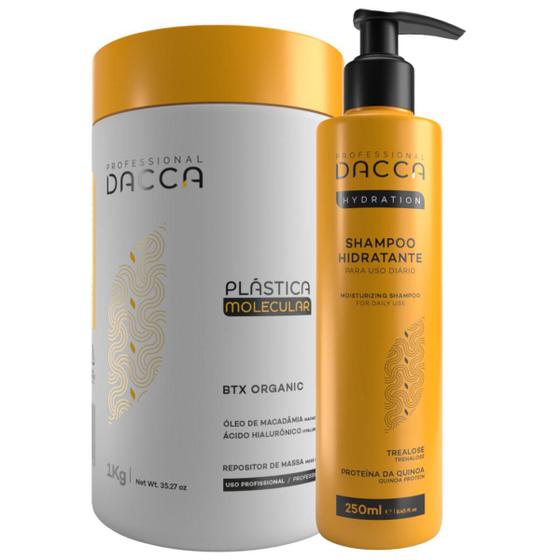 Imagem de Dacca Kit Shampoo Btx Orgânico Capilar Profissional Sem Formol 1kg