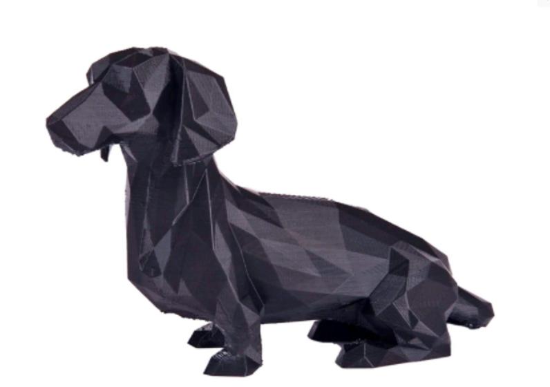 Imagem de Dachshund - Salsicha - Cachorro Geométrico Decorativo 18cm