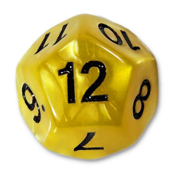 Imagem de Dado D12 Marmorizado - RPG