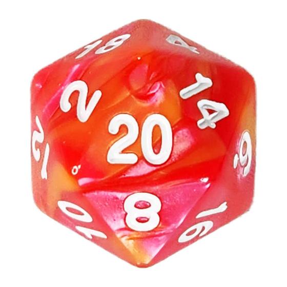 Imagem de Dado D20 Mesclado - RPG