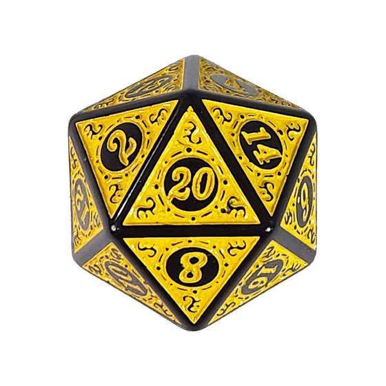 Imagem de Dado D20 Runas Alto Relevo - RPG