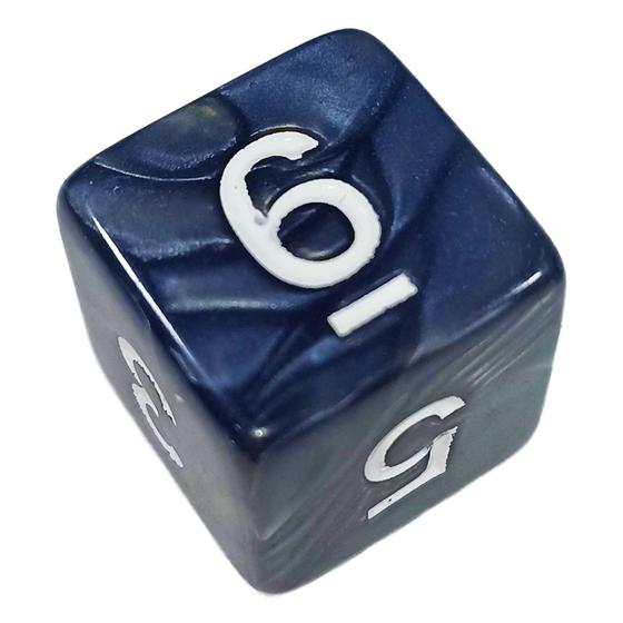 Imagem de Dado D6 Marmorizado - RPG