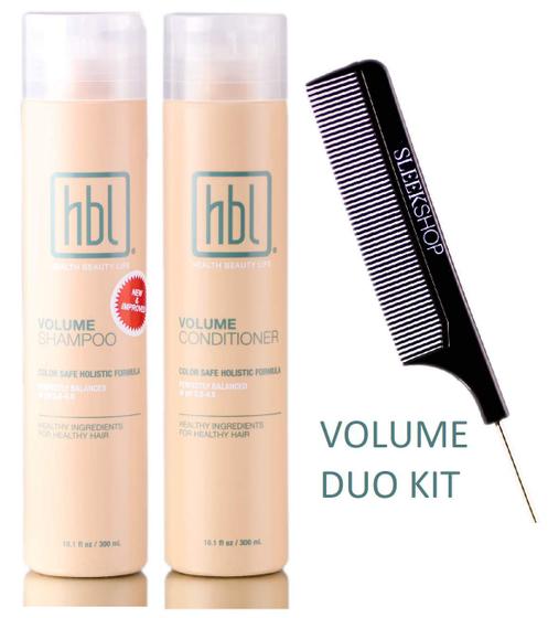 Imagem de Dado este título do produto: Conjunto DUO (KIT STYLIST) Shampoo e Condicionador VOLUME HBL Col