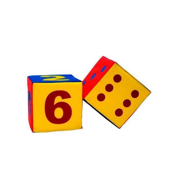 Imagem de Dados de Números e Pontos colorido LDM