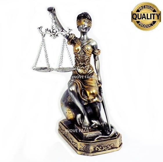 Imagem de Dama Da Justiça Direito Deusa Têmis Estátua Resina Estatueta