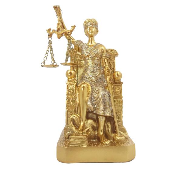 Imagem de Dama da Justiça estatueta decorativa Deusa Temis Direito Advogado Themis