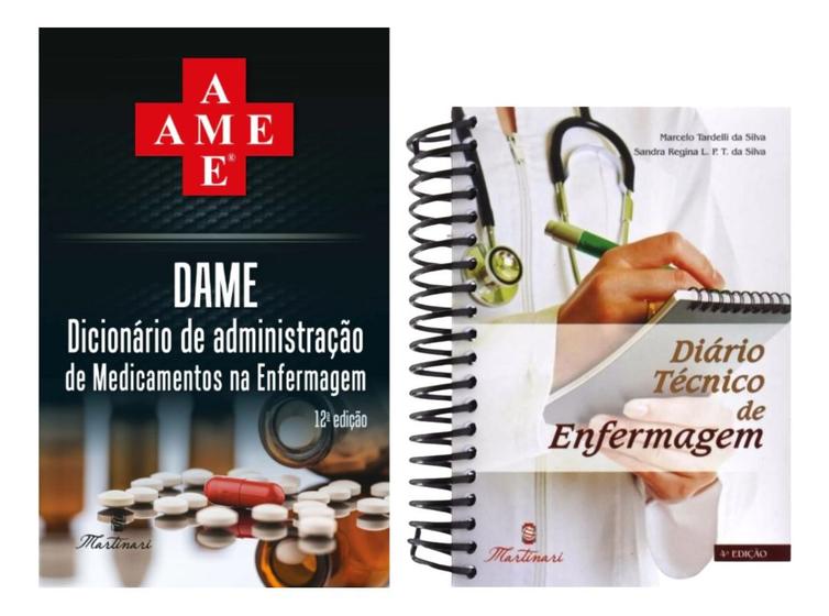 Imagem de Dame - Dicionário De Administração De Medicamentos Na Enfermagem + Diário Técnico De Enfermagem