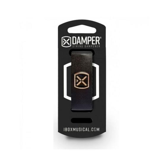 Imagem de Damper Em Couro E Tag Em Metal Preto DSMD02