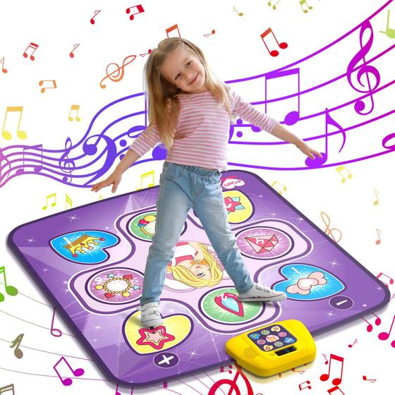 Imagem de Dance Mat Infantil beefunni - Brinquedo para Meninas de 3 a 10 Anos