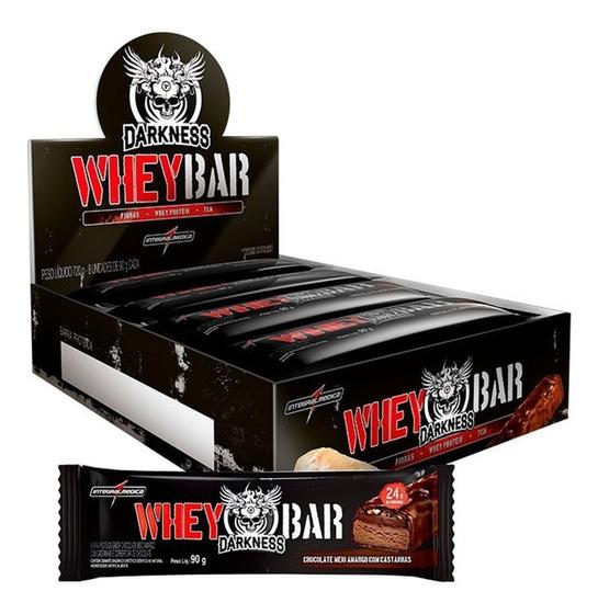 Imagem de Dark Whey Bar 90g Caixa Com 8 Unid. Darkness Integralmédica