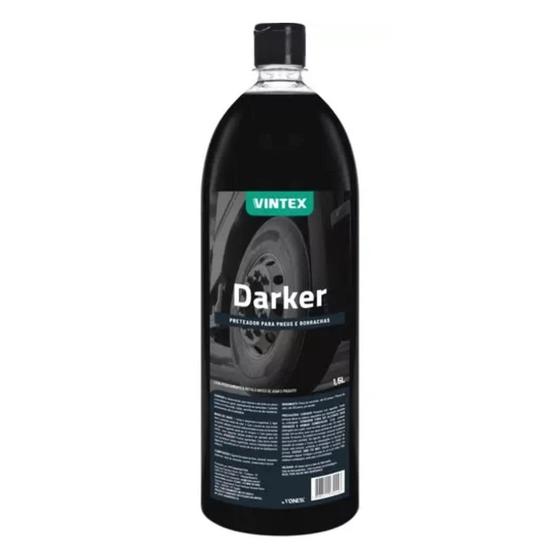 Imagem de Darker Pretinho Para Pneus Plásticos Borrachas Vintex 1,5l