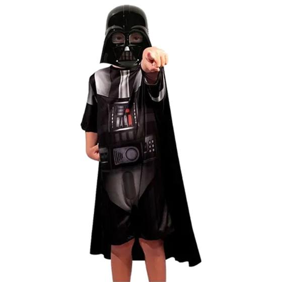Imagem de Darth Vader Star Wars Fantasia Infantil Capa E Mascara M