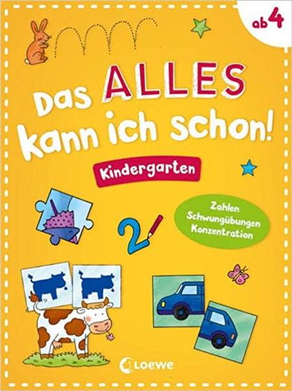 Imagem de Das alles kann ich schon! - Kindergarten: Zahlen, Schwungübungen, Konzentration