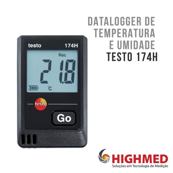 Imagem de Datalogger para Temperatura e Umidade - TESTO 174 H