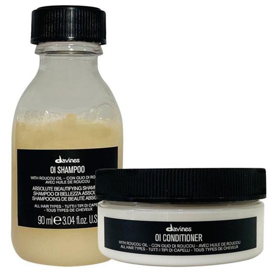 Davines Oi Kit Shampoo 90 ml + condicionador 75 ml Dávis Kit