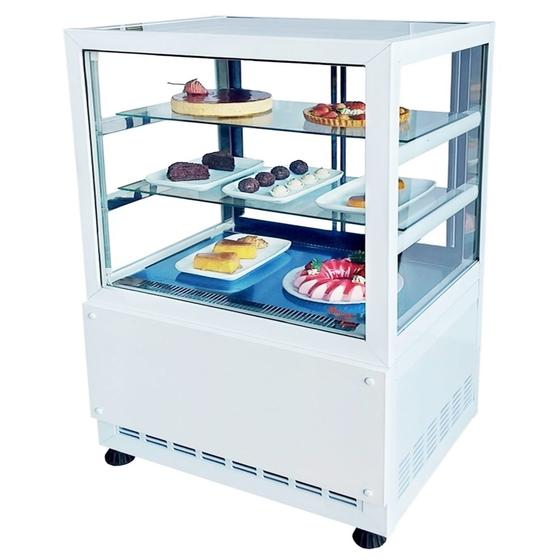 Imagem de DBR1.0 - Vitrine Refrigerada para bolos e doces 1,0m Branca - 127V - Omega - Comercial