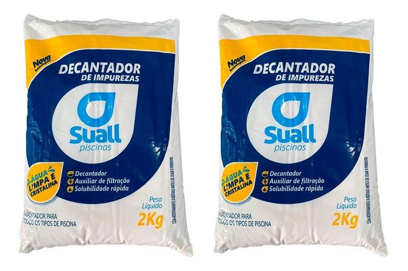 Imagem de Decantador De Impurezas 2kg Sulfato De Aluminio Suall 2 Uni