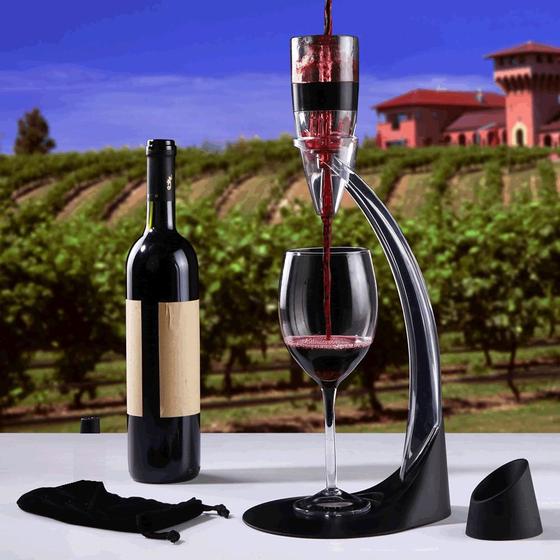 Decanter Aerador de Vinho Magic Deluxe 5 peças CBR03518 Menor preço em Decanter Aerador de Vinho Magic Deluxe 5 peças CBR03518