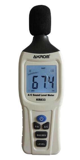 Imagem de Decibelímetro digital dBA/dBC - Akrom KR833