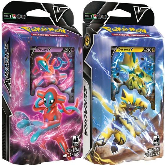 Imagem de Decks Pokémon Baralho Batalha V Deoxys V ou Zeraora