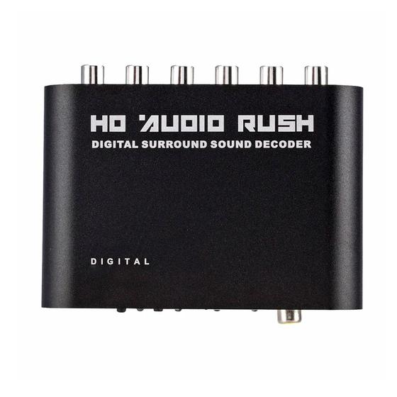 Imagem de Decodificador De Áudio  Analógico 5.1 Hd Rush Para Le.