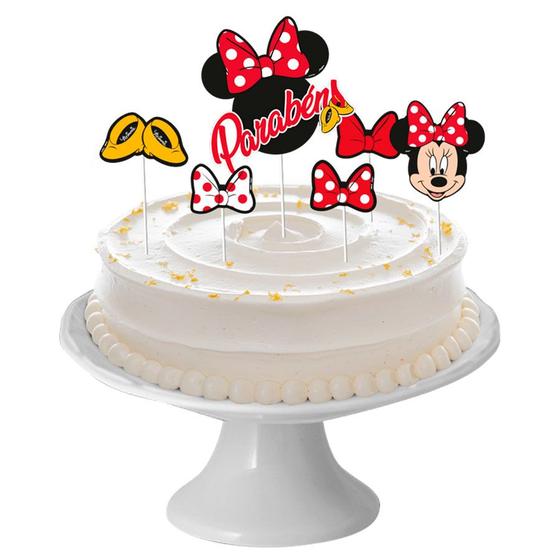 Imagem de Decoração De Bolo - Minnie Mouse - 6 unidades - Regina - Rizzo