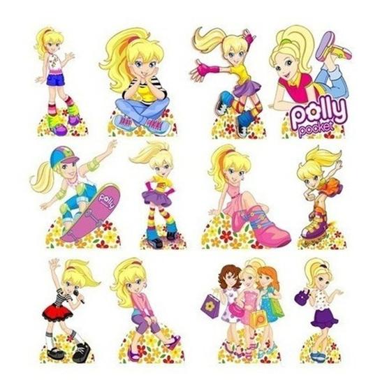 Imagem de Decoração De Festa Polly Pocket- 12 Displays De 20cm