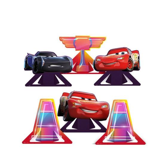 Imagem de Decoração de Mesa em Papel Cartão - Disney Carros - 1 unidade - Regina Festas - Rizzo