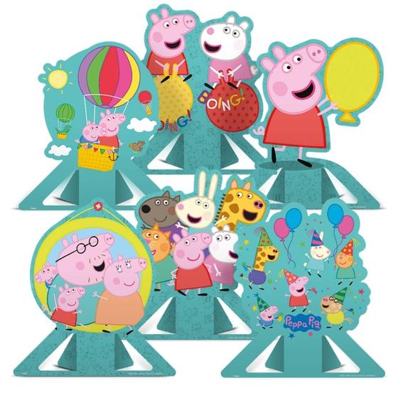 Imagem de Decoração De Mesa Peppa Pig 6 Un - Regina