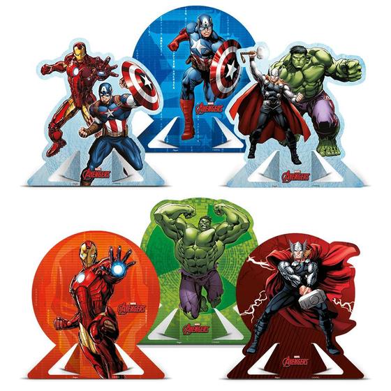 Imagem de Decoracao De Mesa Vingadores C/6 Regina