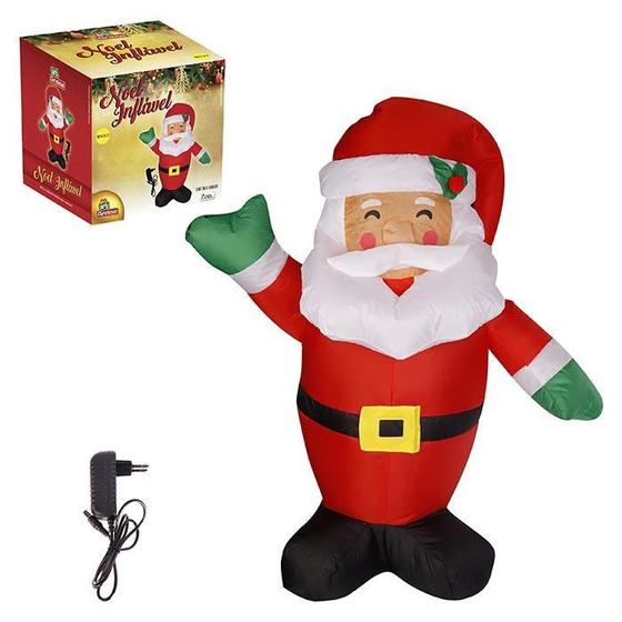 Imagem de Decoraçao De Natal Papai Noel Inflavel 90Cm Bivolt