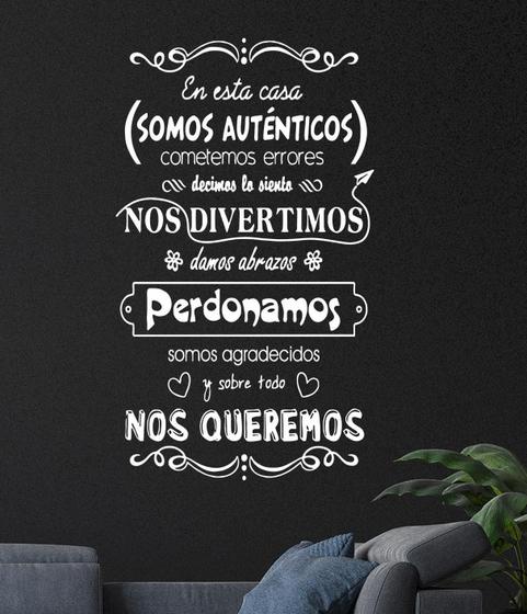 Imagem de Decoração De Parede Frase Somos Autênticos Nos Queremos