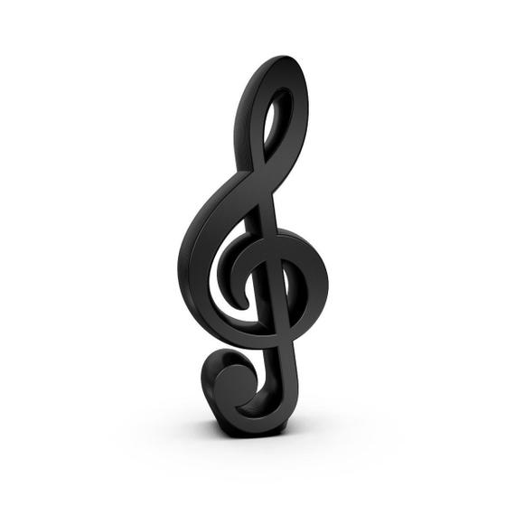 Imagem de Decoração Enfeite de Mesa Nota Musical Mini Clave de Sol