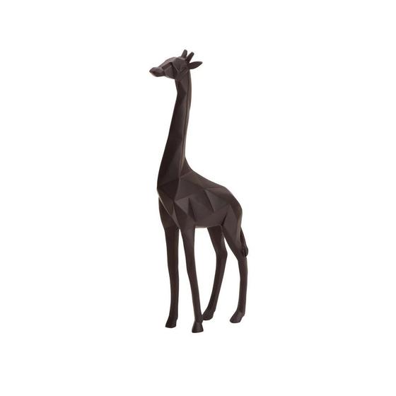 Imagem de Decoração Escultura Girafa Africana Origame Poliresina 38 cm
