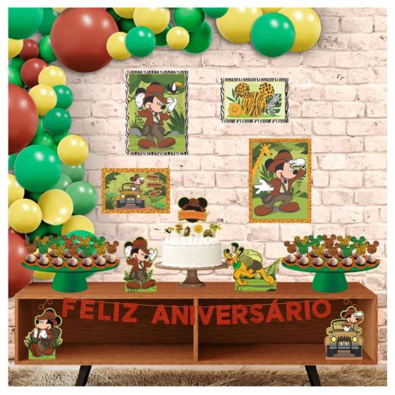 Imagem de Decoração Festa Infantil Mickey Safari Kit Exclusivo 