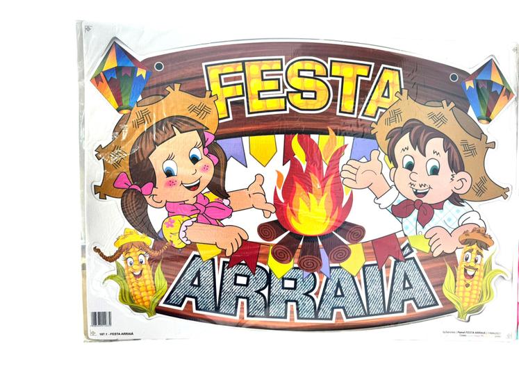 Imagem de Decoração Festa Junina Painel caipira grande 70x50cm