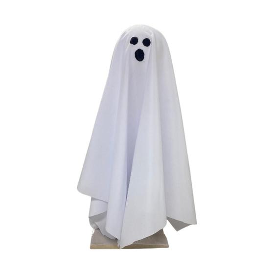 Imagem de Decoração halloween bonecos bruxa fantasma abóbora enfeite de mesa