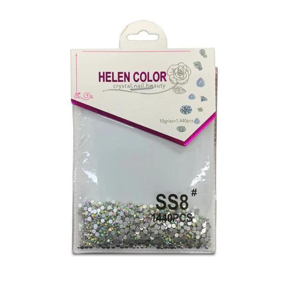 Decoração Helen Color Strass Ss2 1440Pcs Unhas Gel - Jadi Perfumaria
