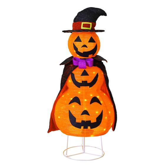 Imagem de Decorações de abóbora dobráveis de Halloween TW SHINE 3FT com LED