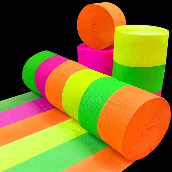 Imagem de Decorações de Festa Neon Glow com 400 Pés de Flâmulas WELITTCON