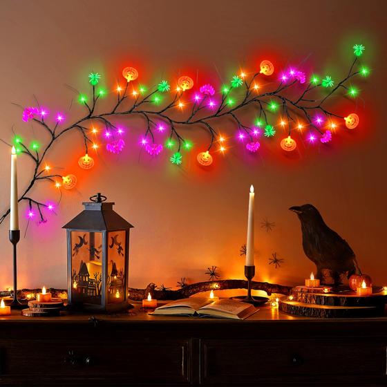 Imagem de Decorações de Halloween Qulist 1,8 m 54 LED Enchanted Willow Vine