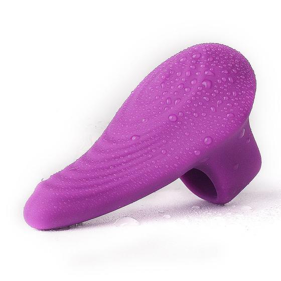 Imagem de Dedeira estimulador clitoris com vibrador 6,8cm s-hand