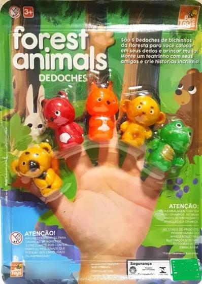 Imagem de Dedoches Animais Bee Toys Fotest Animais Dinossauros